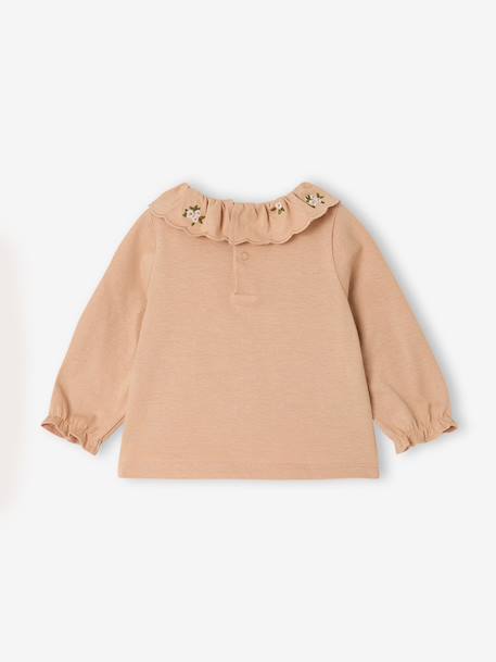 Long-sleeved T-shirt for baby girls blush 