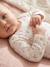 Pack of 3 long-sleeved bodysuits for baby ecru 
