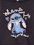 Hooded Lilo and Stitch sweatshirt for girls anthracite 