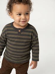 Baby-Long-sleeved striped T-shirt for baby