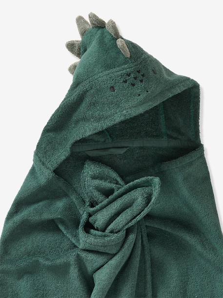 Hooded cotton towel English green 
