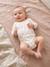 Pack of 3 long-sleeved bodysuits for baby ecru 