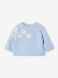 Baby-Knitwear jumper with side opening for newborn