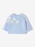 Knitwear jumper with side opening for newborn sky blue 