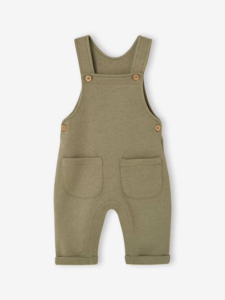 Dungaree set and bodysuit for newborn khaki 