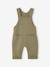 Dungaree set and bodysuit for newborn khaki 