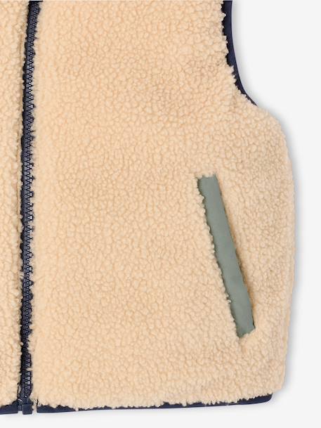 Reversible puffer gilet for boys lichen 