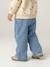 Wide Leg Jeans with Tie Belt, for Babies brut denim+stone 