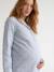 Maternity and nursing nightdress sky blue 