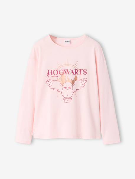 Long-sleeved T-shirt HARRY POTTER for girls pale pink 
