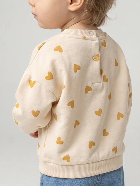 Sweatshirt with leopard print taupe+vanilla 
