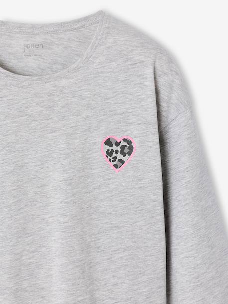 Pack of 2 pyjamas for girls marl grey 
