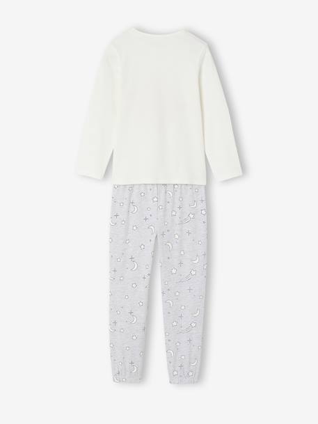 Long-sleeved pyjamas Winnie for girls marl grey 