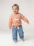 Long-sleeved sweatshirt for baby girls apricot 