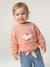 Long-sleeved sweatshirt for baby girls apricot 