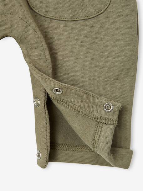 Dungaree set and bodysuit for newborn khaki 