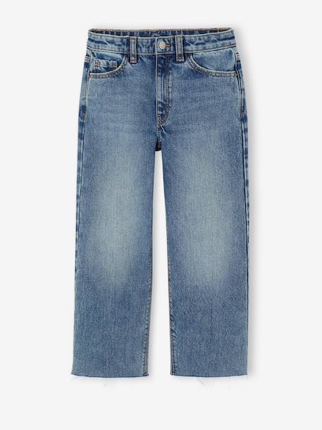 Straight-leg jeans for girls light blue+medium blue 