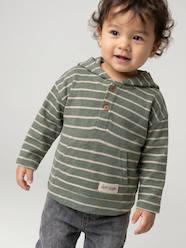 - Striped Hooded Top for Baby Boys