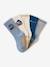 Pack of 5 socks for boys grey blue 