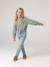 Sweatshirt for girls grey green 