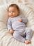 Pack of 2 baby sleepsuits with back opening sky blue 