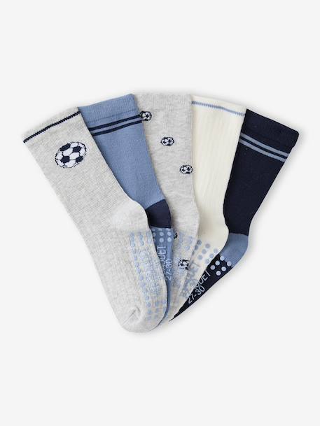 Pack of 5 socks for boys marl grey 