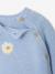 Knitwear jumper with side opening for newborn sky blue 