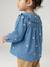 Denim blouse with long sleeves for baby girls stone 
