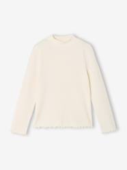 -Roll-neck top for girls