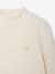 Roll-neck top for girls ecru+old rose 