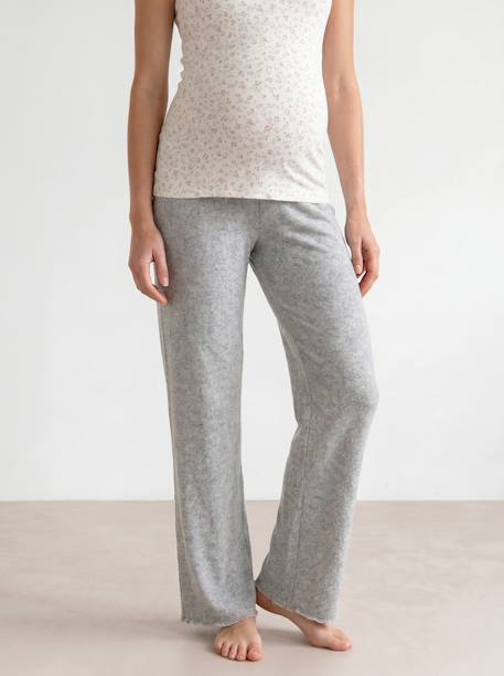 3-piece maternity and nursing pyjamas marl grey 