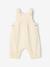 Dungaree set and bodysuit for baby girls vanilla 
