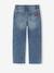 Straight-leg jeans for girls light blue+medium blue 