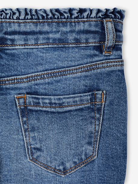 Slim-fit jeans for girls light blue+medium blue 