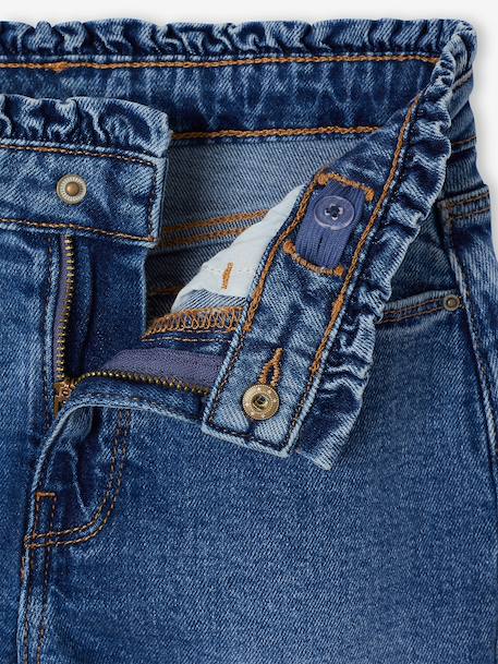 Slim-fit jeans for girls light blue+medium blue 