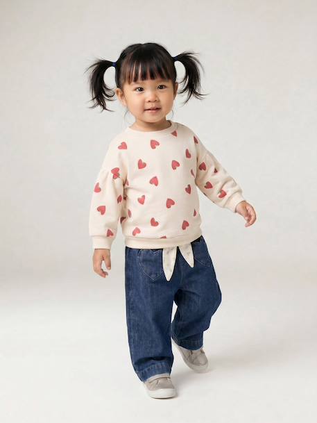 Sweatshirt for baby ecru 