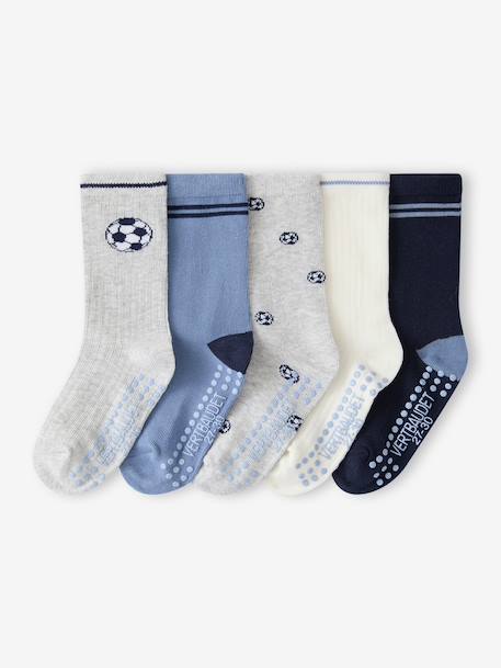 Pack of 5 socks for boys marl grey 