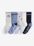 Pack of 5 socks for boys marl grey 