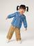 Denim blouse with long sleeves for baby girls stone 