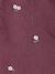 Embroidered girl's mom fit trouser grey green+plum+rosy 