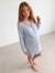 Maternity and nursing nightdress sky blue 