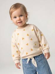 -Sweatshirt with leopard print
