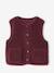 Sleeveless Sherpa Jacket for Girls blush+plum+vanilla 