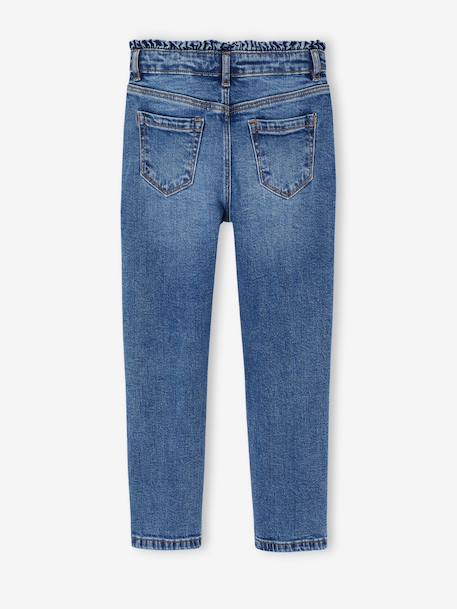 Slim-fit jeans for girls light blue+medium blue 