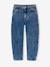 Balloon jeans for girls bleached denim+medium blue 