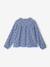 Cotton Gauze Shirt for Girls chambray blue+ecru+printed white 