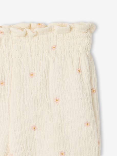 Cotton trousers for newborn baby vanilla 