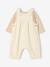 Dungaree set and bodysuit for baby girls vanilla 