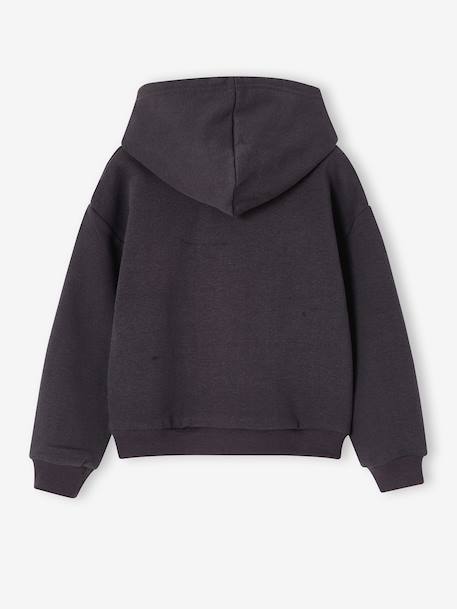 Hooded Lilo and Stitch sweatshirt for girls anthracite 