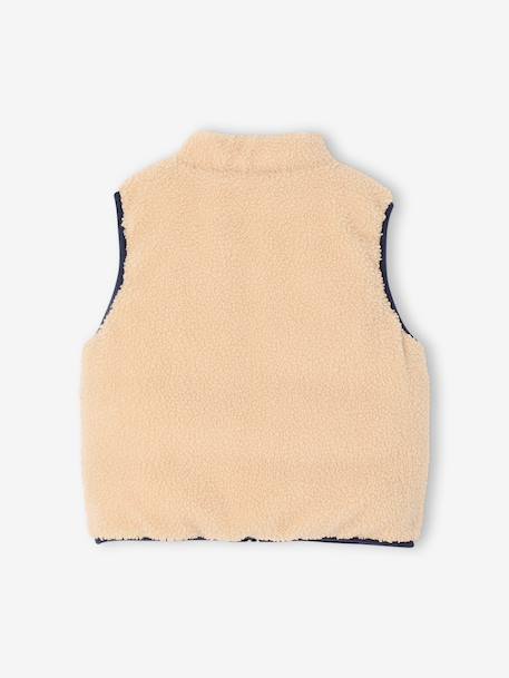 Reversible puffer gilet for boys lichen 
